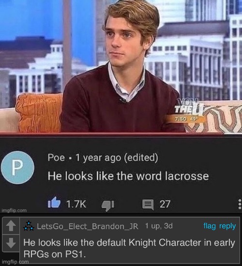 Don’t you just love when a rareinsults image has another rare insult? | made w/ Imgflip meme maker