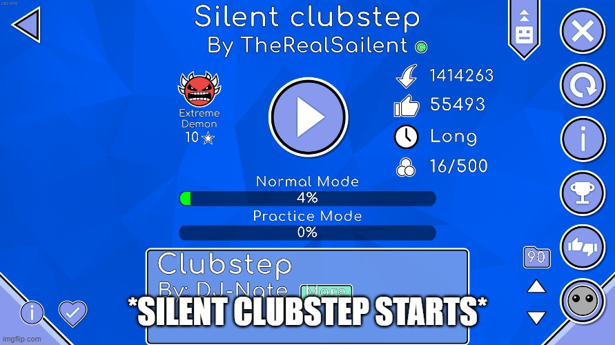 High Quality Silent Clubstep Starts (Omni) Blank Meme Template