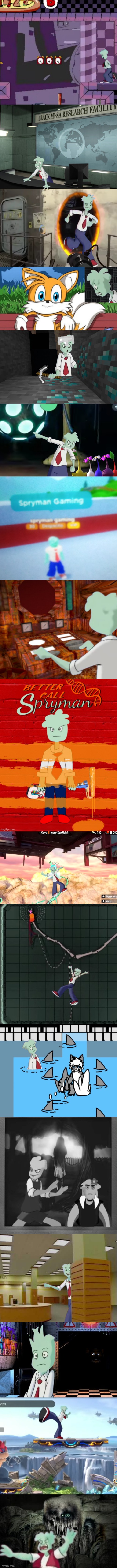 All images of mayor spryman in random universes I have made so far. Request more if you want | image tagged in spryman | made w/ Imgflip meme maker