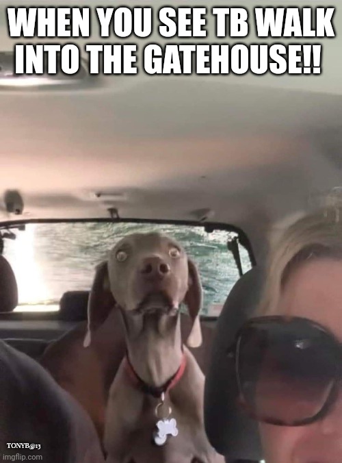 WHEN YOU SEE TB WALK INTO THE GATEHOUSE!! TONYB@13 | made w/ Imgflip meme maker