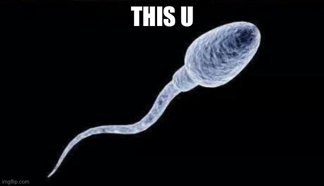 da sperm | THIS U | image tagged in da sperm | made w/ Imgflip meme maker