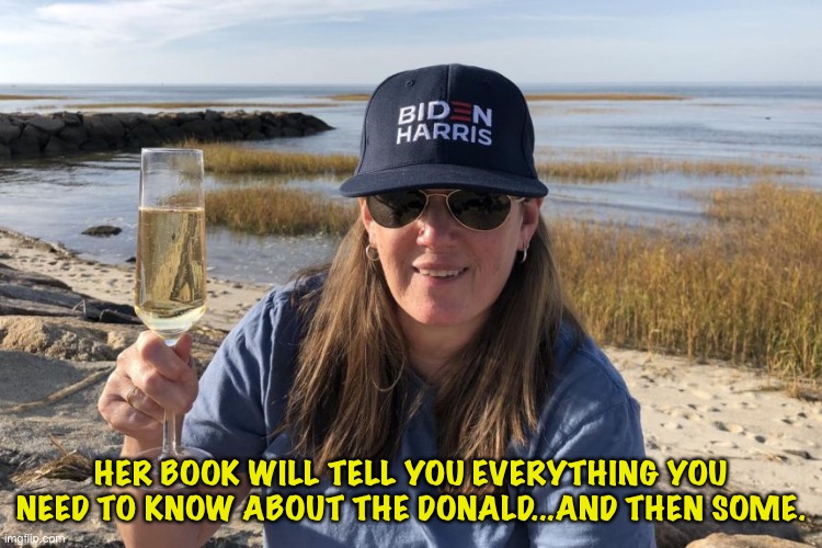 Mary L. Trump, Donald's niece | HER BOOK WILL TELL YOU EVERYTHING YOU NEED TO KNOW ABOUT THE DONALD...AND THEN SOME. | image tagged in mary trump biden harris | made w/ Imgflip meme maker