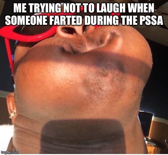Mgelsfszv | ME TRYING NOT TO LAUGH WHEN SOMEONE FARTED DURING THE PSSA | image tagged in hold breathe | made w/ Imgflip meme maker