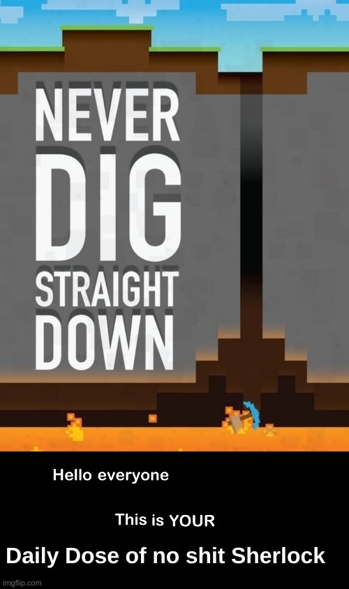 Daily Dose of no shit Sherlock | image tagged in hello everyone this is your daily dose of | made w/ Imgflip meme maker