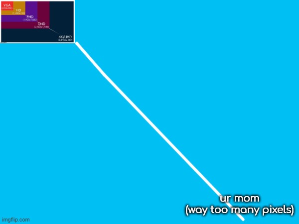 ur mom
(way too many pixels) | made w/ Imgflip meme maker