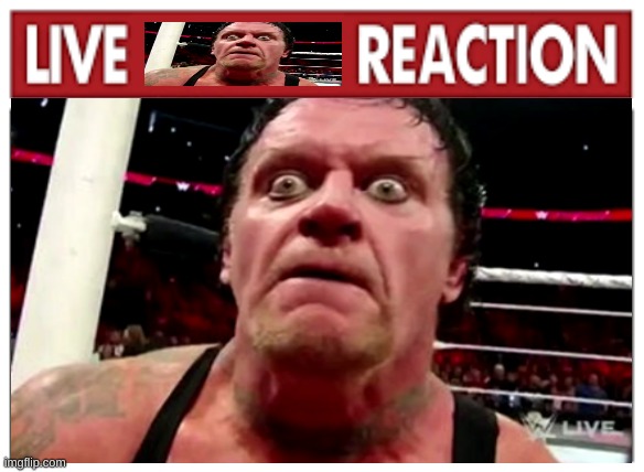 new template drop | image tagged in live undertaker reaction | made w/ Imgflip meme maker