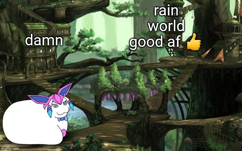 i am monk, also i need help with some of the stuff (i play on ps4) | damn; rain world good af 👍 | image tagged in sylceon in a tree art by pt | made w/ Imgflip meme maker