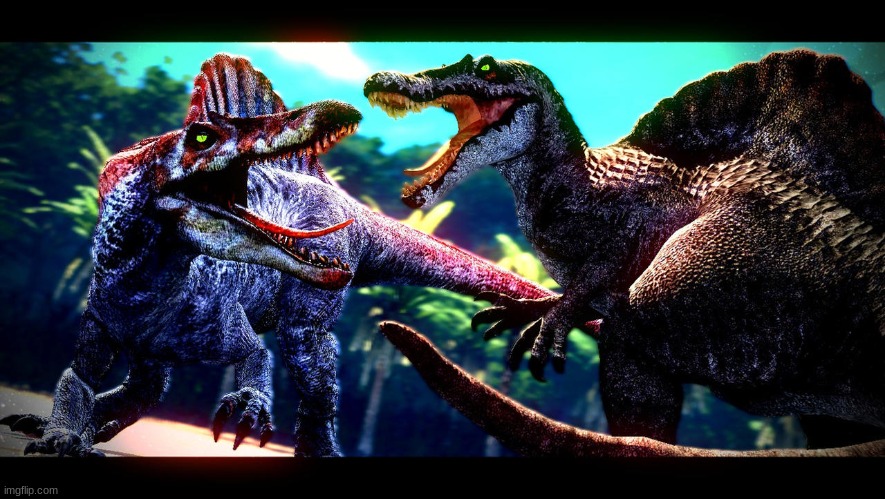 Spino (JP3) Vs Spino (JWCC) (Gmod poster by TREX096) | made w/ Imgflip meme maker