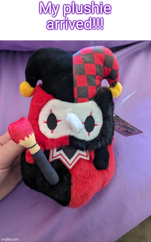 Jester Plague Doctor!!!! | My plushie arrived!!! | made w/ Imgflip meme maker