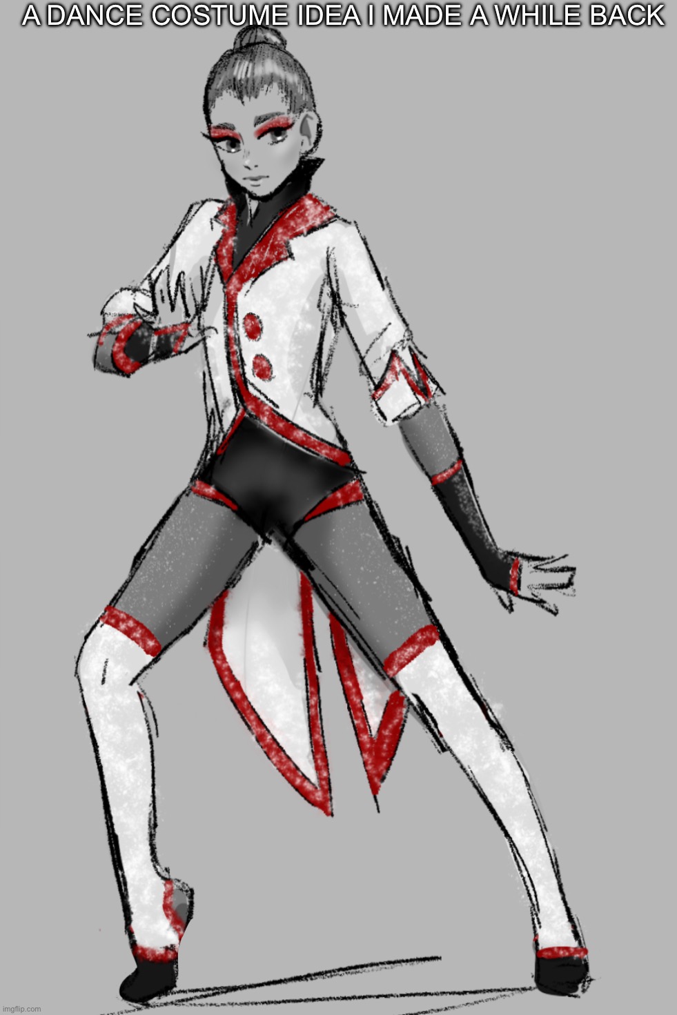 i still like it tbh | A DANCE COSTUME IDEA I MADE A WHILE BACK | image tagged in art,drawings,drawing,sketch | made w/ Imgflip meme maker