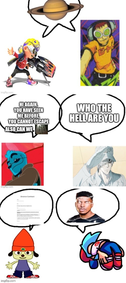 Interactions of 2 similar fandoms | made w/ Imgflip meme maker