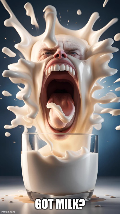NO THANKS | GOT MILK? | image tagged in got milk,cursed image | made w/ Imgflip meme maker