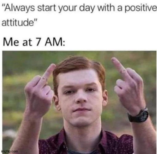 f that | image tagged in postive,repost,funny,work,attitude | made w/ Imgflip meme maker