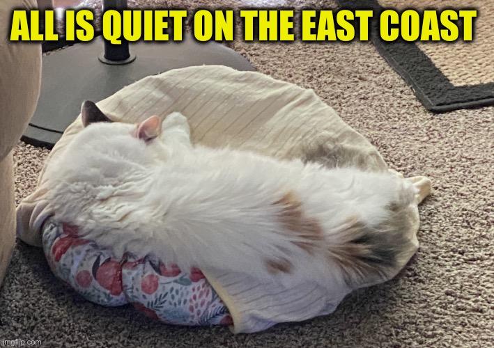 ALL IS QUIET ON THE EAST COAST | made w/ Imgflip meme maker