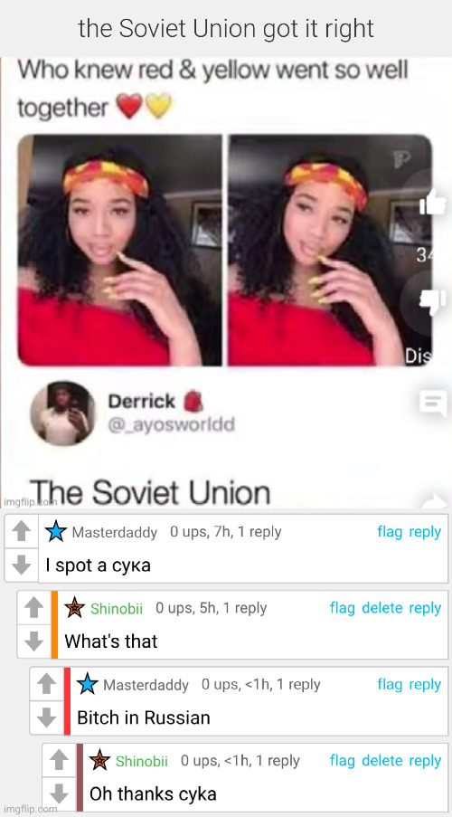 damnnnn sorry but I had to | image tagged in damnnnn you got roasted,russian,soviet union,cursed,comments,funny | made w/ Imgflip meme maker