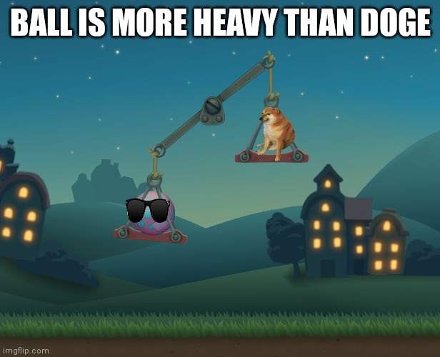 BALL IS MORE HEAVY THAN DOGE | made w/ Imgflip meme maker