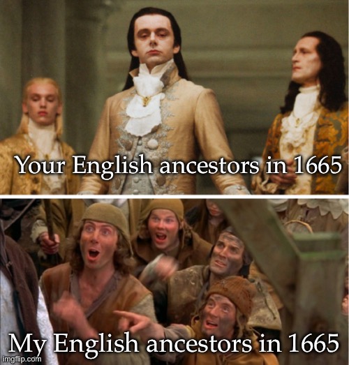ancestry.com/peasantry | Your English ancestors in 1665; My English ancestors in 1665 | image tagged in volturi vs peasants,london,peasant joke | made w/ Imgflip meme maker