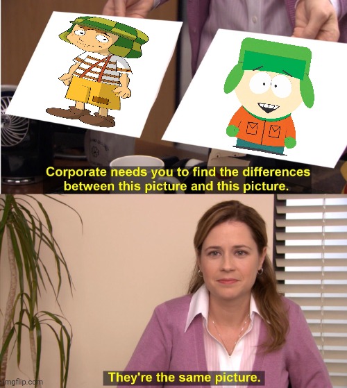 I'm sorry you can barely see Chavo ?? | image tagged in memes,they're the same picture | made w/ Imgflip meme maker