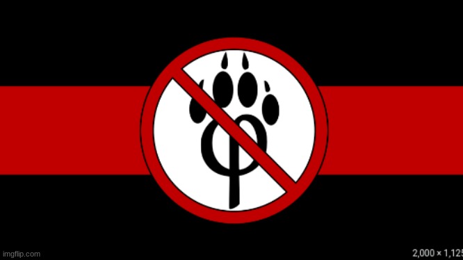 anti furry flag | image tagged in anti furry flag | made w/ Imgflip meme maker