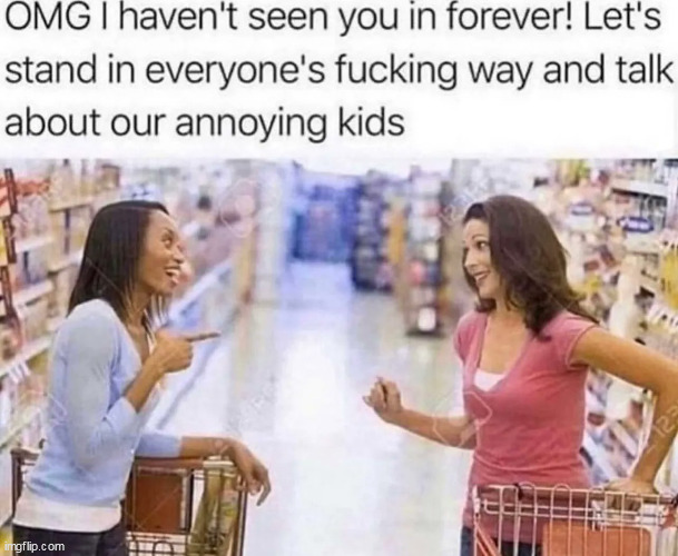 fing annoying | image tagged in annoying,repost,supermarket,store,aisle,kids | made w/ Imgflip meme maker