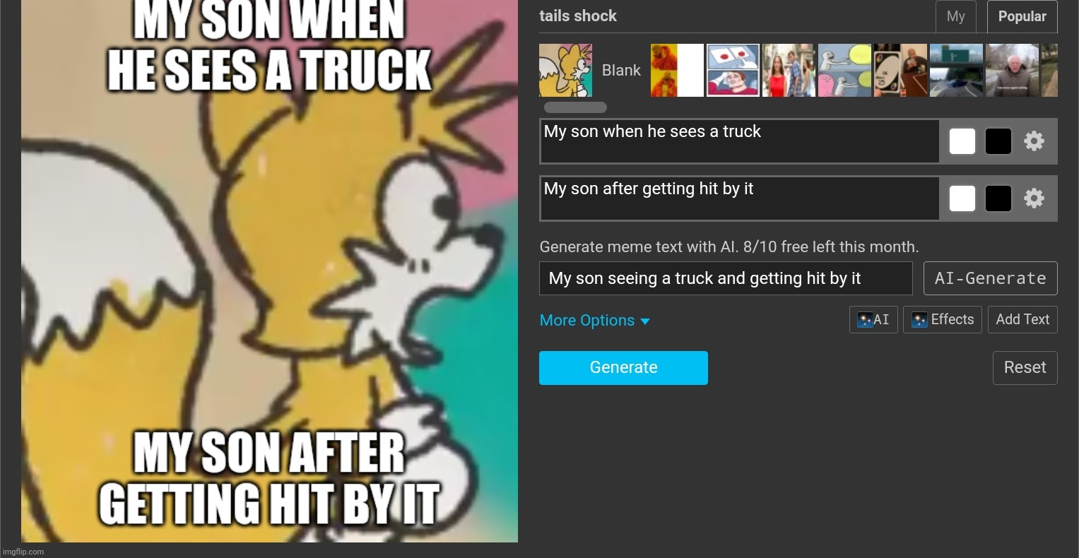 Hey what's this new feature | made w/ Imgflip meme maker