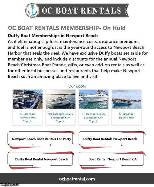 Newport Beach Boat Rentals For Party | image tagged in newport beach boat rentals for party | made w/ Imgflip meme maker