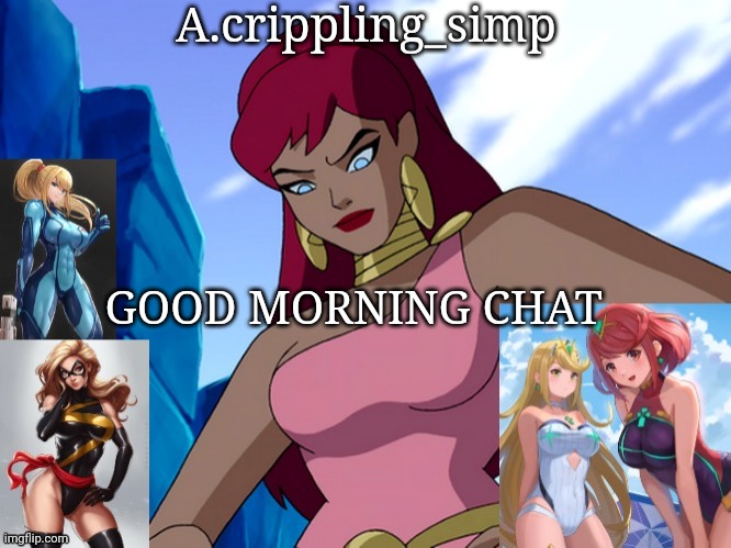 GOOD MORNING CHAT | image tagged in a crippling_simp | made w/ Imgflip meme maker