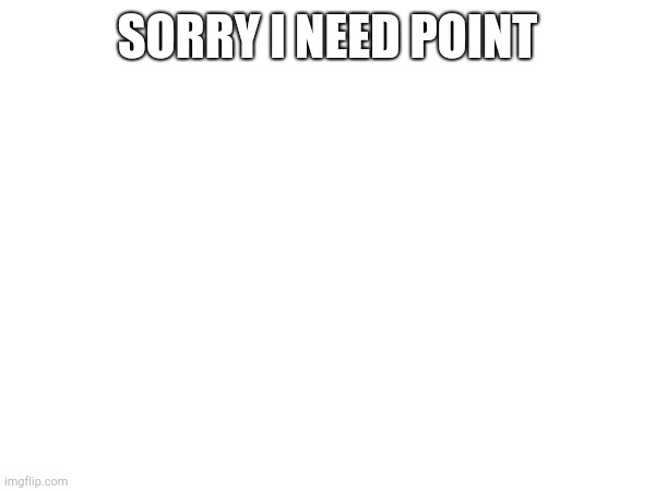 SORRY I NEED POINT | made w/ Imgflip meme maker