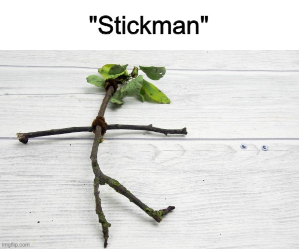 This is something that you would see in a survival TV show :) | "Stickman" | made w/ Imgflip meme maker