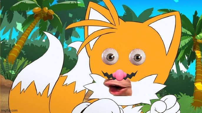 cursed Tails | image tagged in draw a face on tails | made w/ Imgflip meme maker