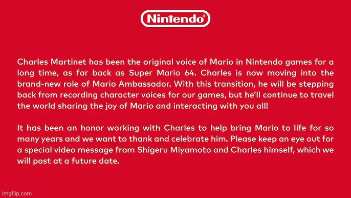 Goodbye charles martinet... | made w/ Imgflip meme maker