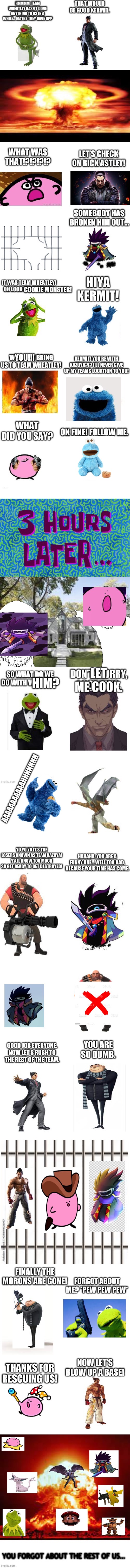 Take #2 for those who know XD | COOKIE MONSTER! YOU!!! LET ME COOK. HIM? YOU ARE SO DUMB. | image tagged in xd,take 2,gru gun,memes,funny,relatable | made w/ Imgflip meme maker