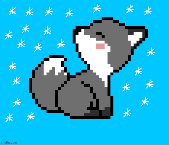 my newest oc: fluff! | image tagged in arctic,fox | made w/ Imgflip meme maker