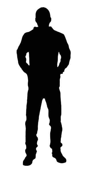 Silhouette Figure Transparent Background Blank Meme Template