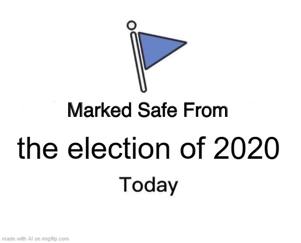 First try | the election of 2020 | image tagged in memes,marked safe from | made w/ Imgflip meme maker