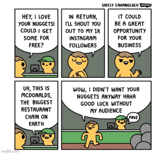 McDonald's | image tagged in nuggets,nugget,mcdonald's,mcnuggets,comics,comics/cartoons | made w/ Imgflip meme maker