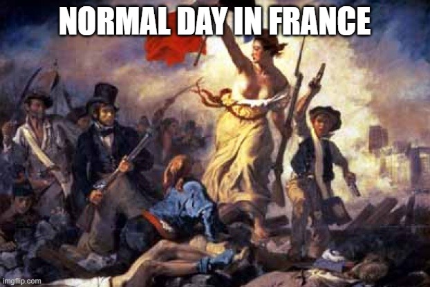 French Revolution | NORMAL DAY IN FRANCE | image tagged in french revolution | made w/ Imgflip meme maker
