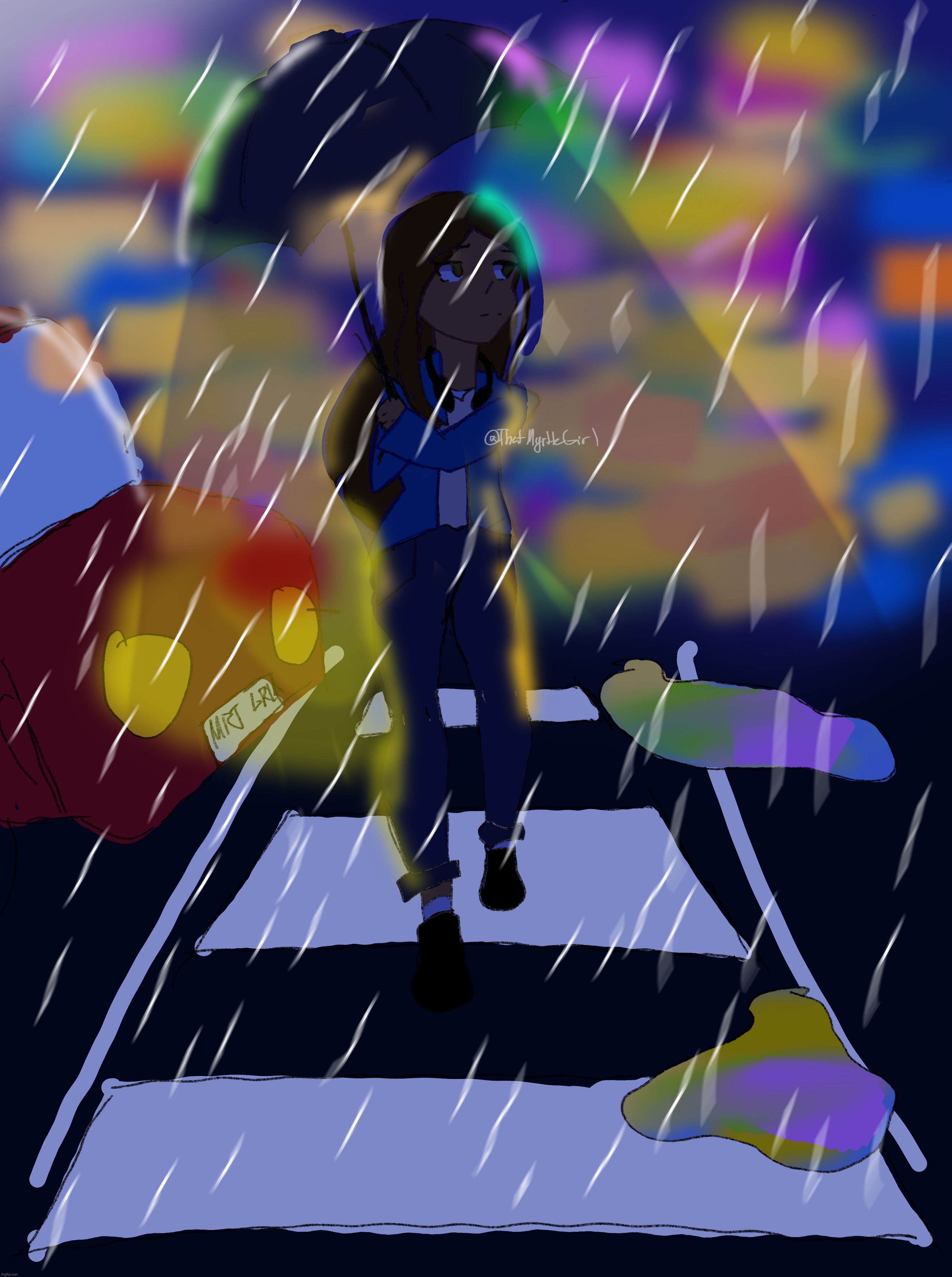 Walk in the rain | image tagged in it could have been better,probably | made w/ Imgflip meme maker