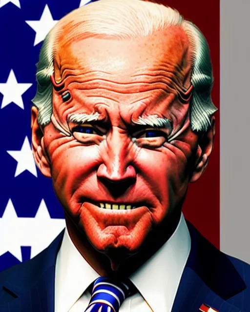 High Quality Evil Joe Biden 2024 Blank Meme Template