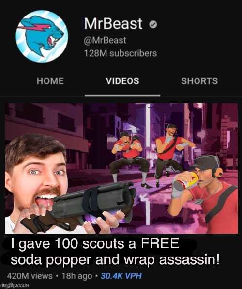 Steam Workshop::MrBeast Meme Sound Gun