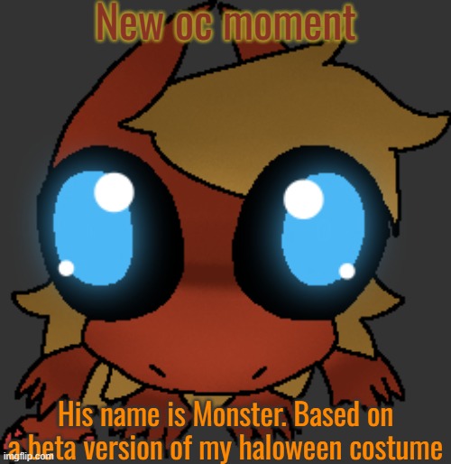 He's got the mask obv, some gloves with protection over it, a fluffy coat, some wings, black pants and a t-shirt | New oc moment; His name is Monster. Based on a beta version of my haloween costume | image tagged in what | made w/ Imgflip meme maker