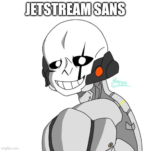 Jetstream Sans(Not my art) | JETSTREAM SANS | image tagged in sans,metal gear rising,undertale | made w/ Imgflip meme maker