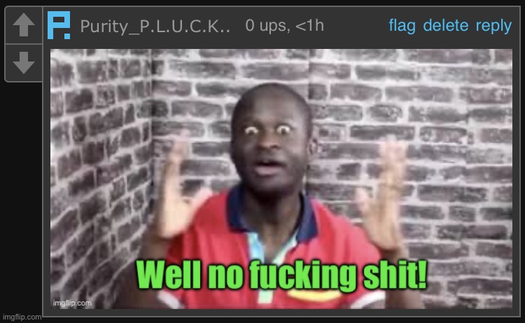 Well no fucking shit! | image tagged in well no fucking shit | made w/ Imgflip meme maker