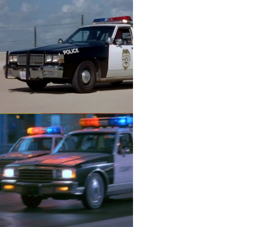 High Quality Package Police Car Drake Reaction Blank Meme Template