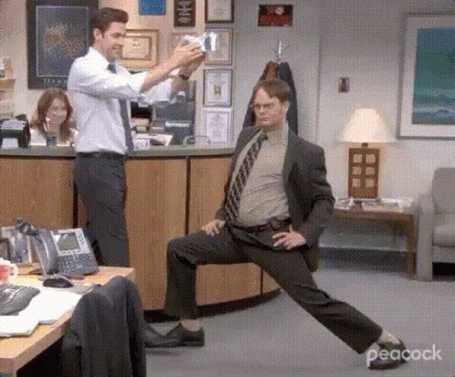 the office king Blank Meme Template