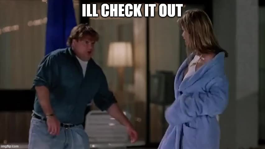 I'll check it out | ILL CHECK IT OUT | image tagged in i'll check it out | made w/ Imgflip meme maker