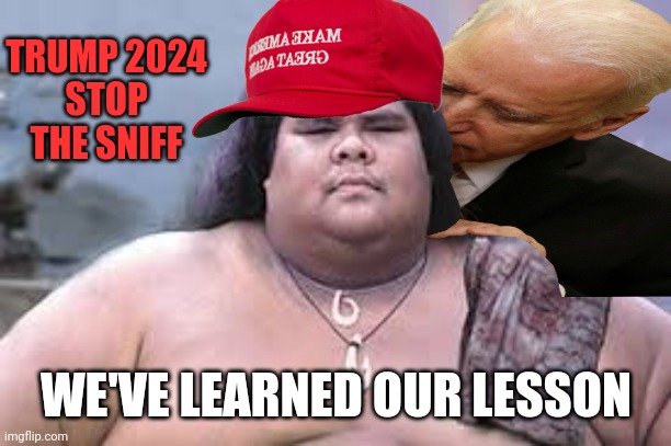 hawaiian | WE'VE LEARNED OUR LESSON TRUMP 2024
STOP THE SNIFF | image tagged in hawaiian | made w/ Imgflip meme maker