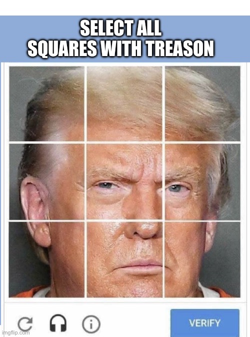 Trump committed treason and will try again. | SELECT ALL SQUARES WITH TREASON | image tagged in donald trump,treason,felon,rapist,lock him up,crook | made w/ Imgflip meme maker