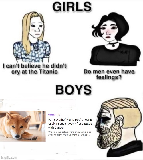 I Cried IRL | image tagged in do boys even have feelings | made w/ Imgflip meme maker