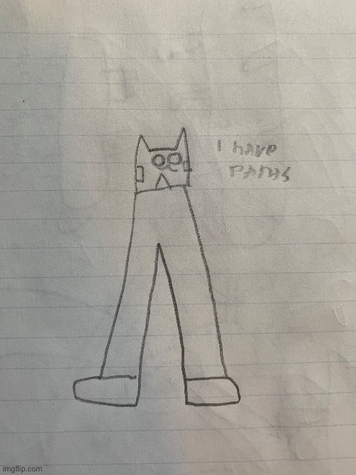 Bored, drew lay with pants instead of creating a new character | made w/ Imgflip meme maker